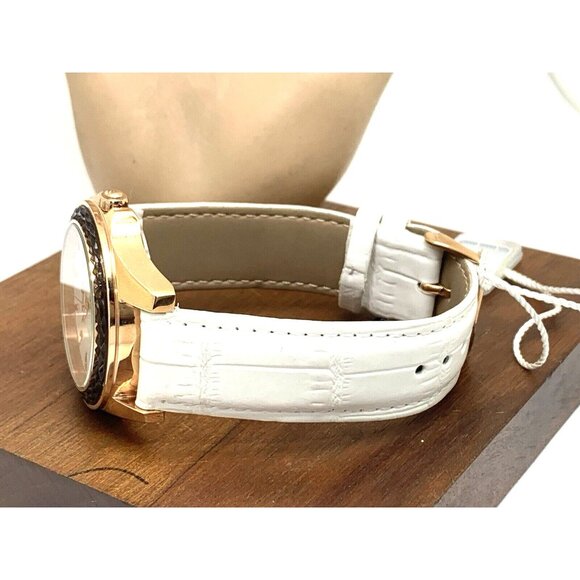 Oceanaut Women\'s Watch OC1413 Quartz Rose Gold White Dial Leather Band 40mm main image 11